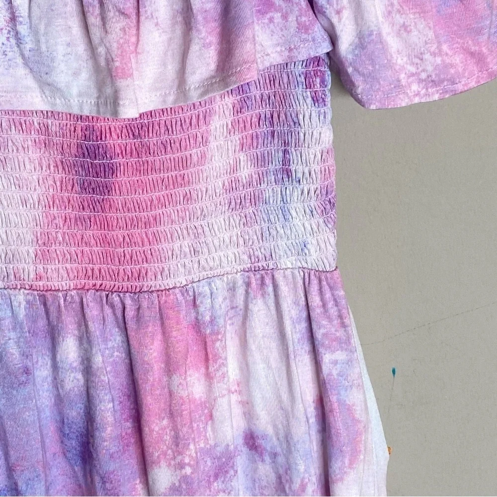 The Children’s Place Girl Dress Multicolor Open Shoulder Size 5/6 Years